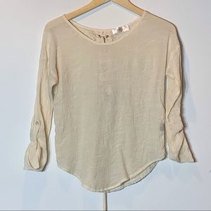 EUC‎ Bacio lace back lace up back boho blouse